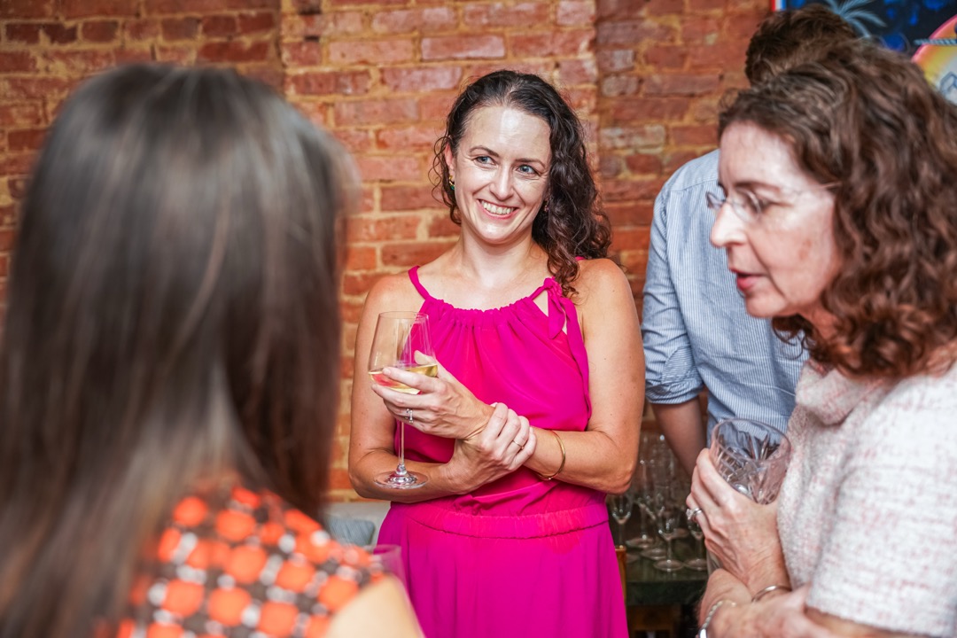 Guests mingling at a DC Fiduciaries quarterly gathering