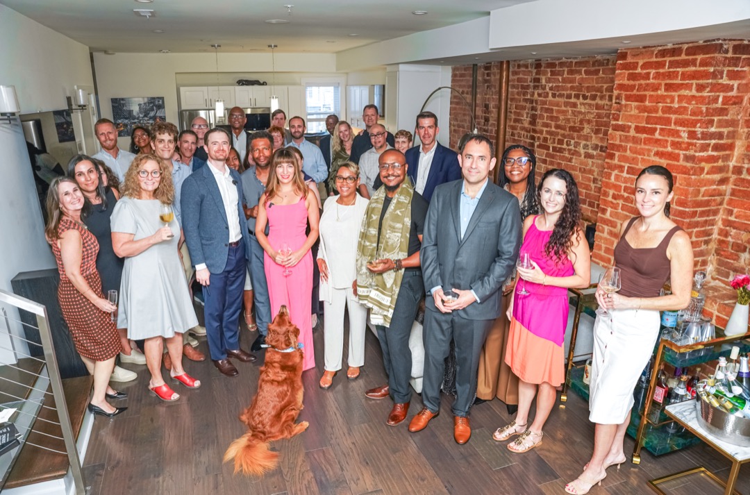 Group photo of attendees at a DC Fiduciaries event